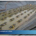 aeração flutuante tubos