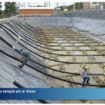 aeração flutuante tubos